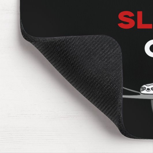 Behalten Sie Ruhe und Sloth an. Mousepad (Ecke)