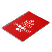 Behalten Sie Ruhe und Snooker auf (alle Farben) Notizblock (Linke Seite)