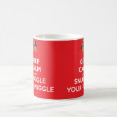Behalten Sie Ruhe und Snuggle Ihre Puggle TASSE - (Mittel)
