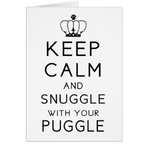 Behalten Sie Ruhe und Snuggle mit Ihrer Puggle