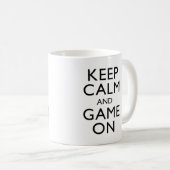 BEHALTEN Sie RUHE UND SPIEL AN - Bowling Kaffeetasse (VorderseiteRechts)