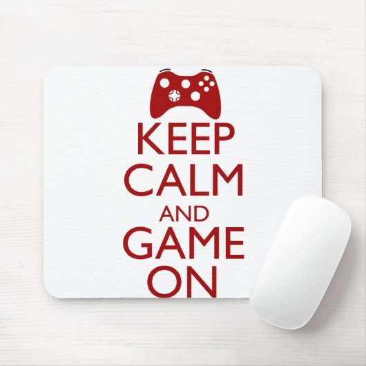 Behalten Sie Ruhe und Spiel an Mousepad (Mit Mouse)