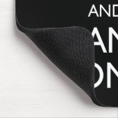 Behalten Sie Ruhe und Spiel an Mousepad (Ecke)