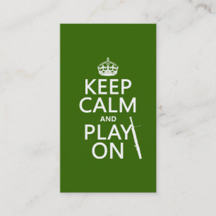 Behalten Sie Ruhe und Spiel auf (Bassoon) Visitenkarte
