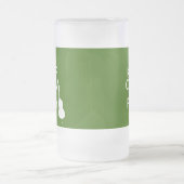 Behalten Sie Ruhe und Spiel auf (Cello) Mattglas Bierglas (Mittel)