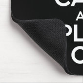 Behalten Sie Ruhe und Spiel auf Fußball Mousepad (Ecke)