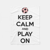 Behalten Sie Ruhe und Spiel auf rosa und schwarzer Fleecedecke (Vorderseite)