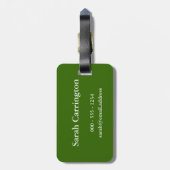 Behalten Sie Ruhe und Spiel auf (Saxophone) Gepäckanhänger (Rückseite vertikal)