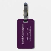 Behalten Sie Ruhe und Spiel auf (Trombone) Gepäckanhänger (Rückseite vertikal)