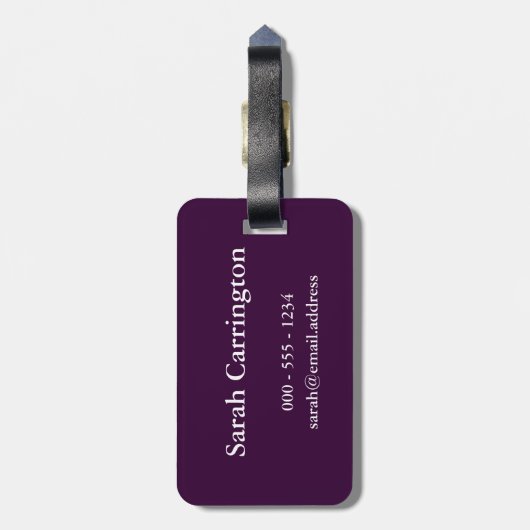 Behalten Sie Ruhe und Spiel auf (Trombone) Gepäckanhänger (Rückseite vertikal)