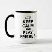 Behalten Sie Ruhe und Spiel Frisbee Tasse (Links)