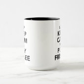 Behalten Sie Ruhe und Spiel Frisbee Tasse (Zentrum)