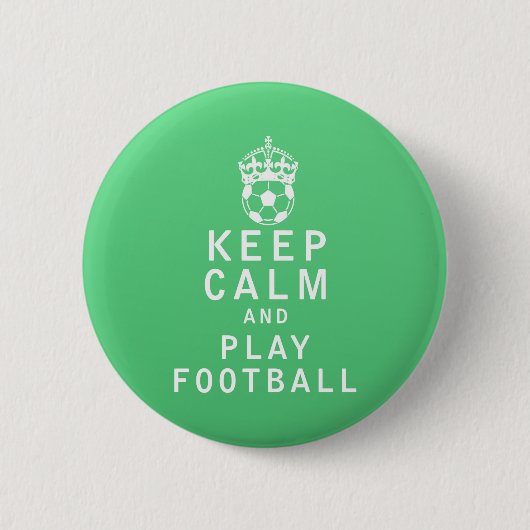 Behalten Sie Ruhe-und Spiel-Fußball Button (Vorderseite)