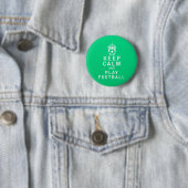 Behalten Sie Ruhe-und Spiel-Fußball Button (Beispiel)