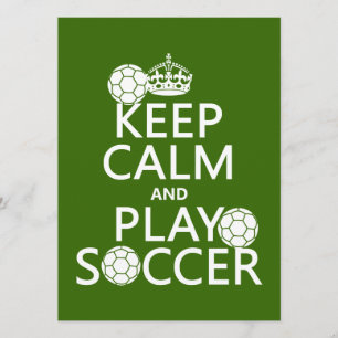 Behalten Sie Ruhe-und Spiel-Fußball (irgendeine Einladung