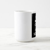 Behalten Sie Ruhe-und Spiel-Fußball-Tasse Kaffeetasse (Mittel)