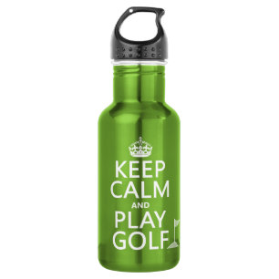 Behalten Sie Ruhe-und Spiel-Golf - alle Farben Edelstahlflasche