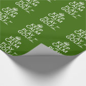 Behalten Sie Ruhe-und Spiel-Golf - alle Farben Geschenkpapier (Ecke)