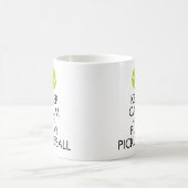 "BEHALTEN Sie RUHE UND SPIEL PICKLEBALL" Kaffeetasse (Mittel)