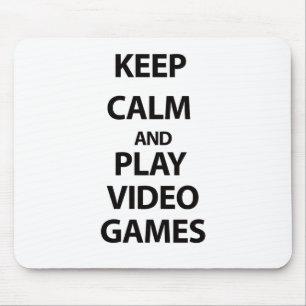Behalten Sie Ruhe-und Spiel-Videospiele Mousepad