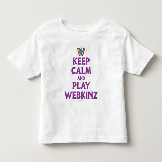 Behalten Sie Ruhe und Spiel Webkinz Kleinkind T-shirt (Vorderseite)