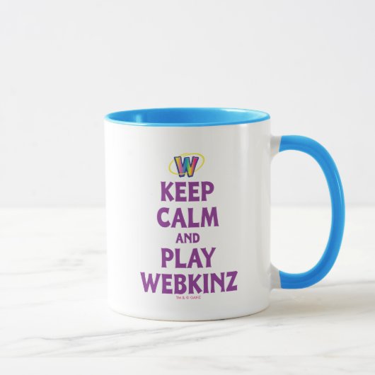 Behalten Sie Ruhe und Spiel Webkinz Tasse (Rechts)