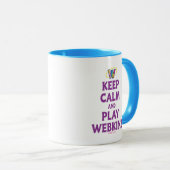 Behalten Sie Ruhe und Spiel Webkinz Tasse (VorderseiteRechts)