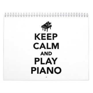 Behalten Sie Ruhe- und Spielklavier Kalender