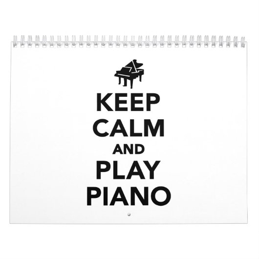 Behalten Sie Ruhe- und Spielklavier Kalender (Titelbild)