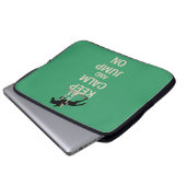 Behalten Sie Ruhe und springen Sie auf Laptopschutzhülle (Vorne Knopf)