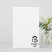 Behalten Sie Ruhe und Stache an Briefpapier (Stehend Vorderseite)