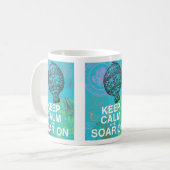 Behalten Sie Ruhe und steigen Sie auf Kaffeetasse (Vorderseite Links)