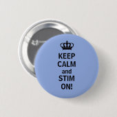 BEHALTEN Sie RUHE und STIM AN! Button (Vorne & Hinten)