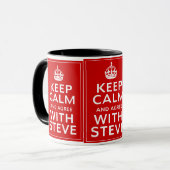 Behalten Sie Ruhe und stimmen Sie mit Steve Tasse (Vorderseite Links)