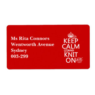 Behalten Sie Ruhe und Strick an - alle Farben