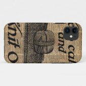 Behalten Sie Ruhe und Strick an Case-Mate iPhone Hülle (Rückseite (Horizontal))