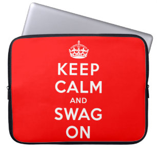 Behalten Sie Ruhe und Swag an Laptopschutzhülle