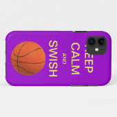 BEHALTEN Sie RUHE UND SWISH-BASKETBALL iPhone 5 Case-Mate iPhone Hülle (Rückseite (Horizontal))