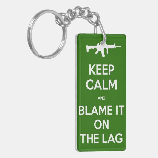 Behalten Sie Ruhe und tadeln Sie sie auf der Schlüsselanhänger (Vorderseite links)