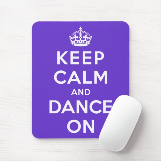 Behalten Sie Ruhe und tanzen Sie an Mousepad (Mit Mouse)