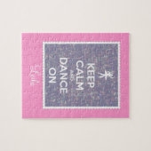 Behalten Sie Ruhe und tanzen Sie auf Lavendel Puzzle (Horizontal)