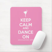 Behalten Sie Ruhe und tanzen Sie auf rosa Mousemat Mousepad (Mit Mouse)