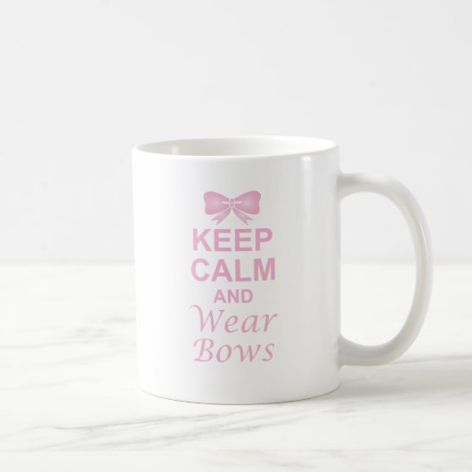 Behalten Sie Ruhe und tragen Sie Bögen Kaffeetasse (Rechts)