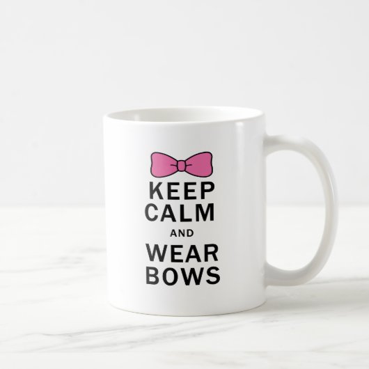 Behalten Sie Ruhe und tragen Sie Bögen Kaffeetasse (Rechts)