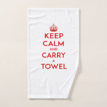 Behalten Sie Ruhe und tragen Sie Tuch a [Hand],