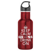 Behalten Sie Ruhe und trinken Sie auf Trinkflasche (Vorderseite)