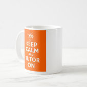 Behalten Sie Ruhe und Tutor an durch WyzAnt Kaffeetasse (Vorderseite Links)
