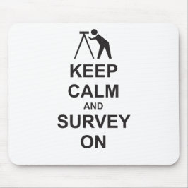 Behalten Sie Ruhe und überblicken Sie an Mousepad