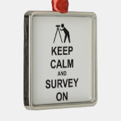 Behalten Sie Ruhe und überblicken Sie an Ornament Aus Metall (Rechts)