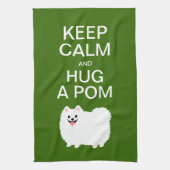 Behalten Sie Ruhe und umarmen Sie ein Pom - Handtuch (Vertikal)